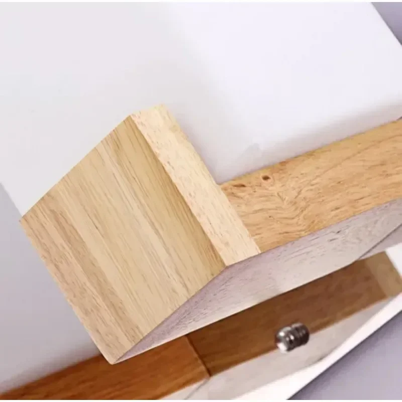 

Modern Minimalist Bedroom Lamp Bedside Aisle Corridor Entrance Staircase Solid Wood Wall Light