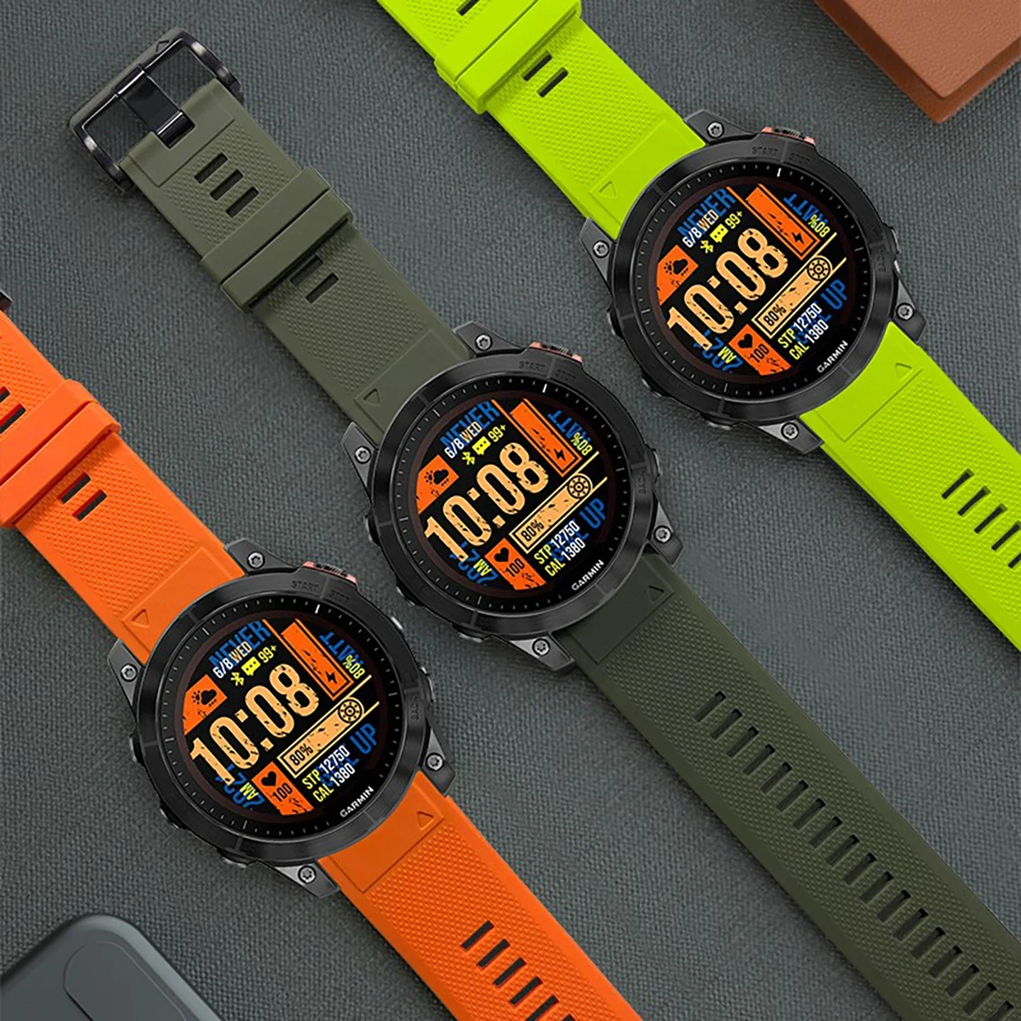26 مللي متر 22 مللي متر سريعة تناسب حزام ل Garmin Fenix 8 7X 7 Pro Fenix 6X 6 5X 5Plus Tactix 7 سيليكون حزام سوار Fenix 8 الفرقة 47 مللي متر 51 مللي متر