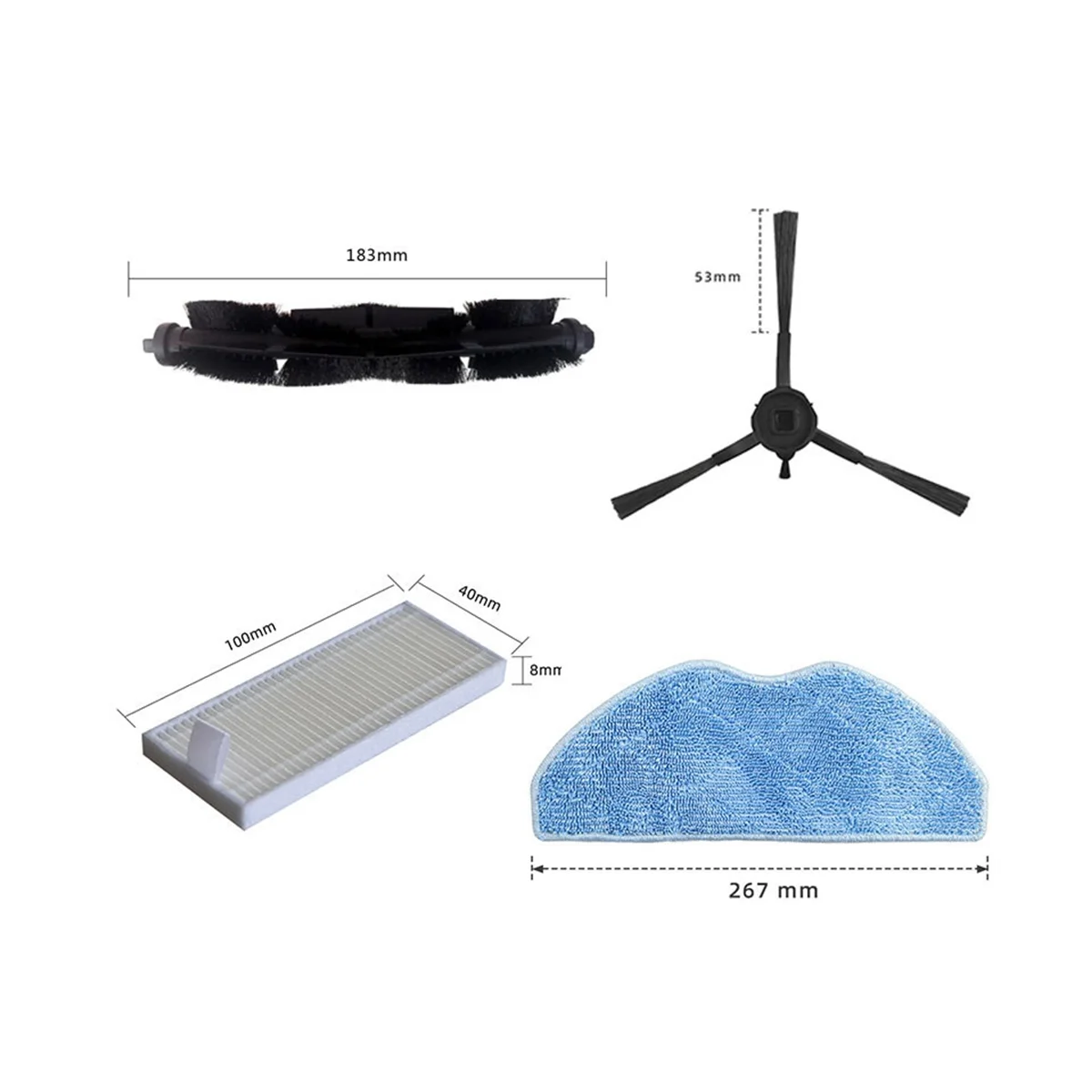 قماش فلتر HEPA لمكنسة كهربائية روبوت ، ، S8 Plus ، tl ، SWEEVA ، c1.8 ، قطع غيار ، ملحقات