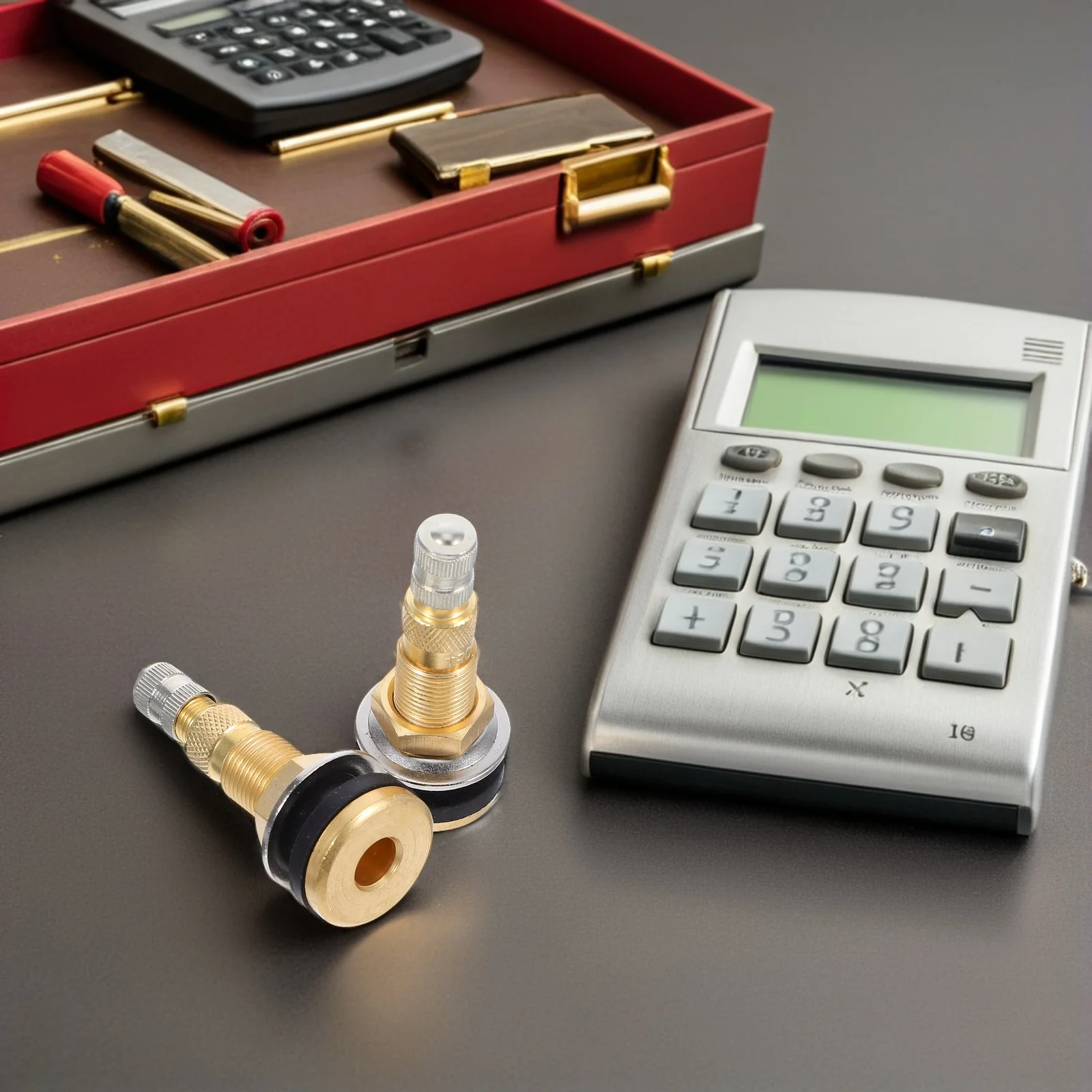 

2pcs Heavy Duty Brass Valve Stems For Tubeless Trucks Tractors Farm Construction Vehicles Loaders Rollers Precision Sealing