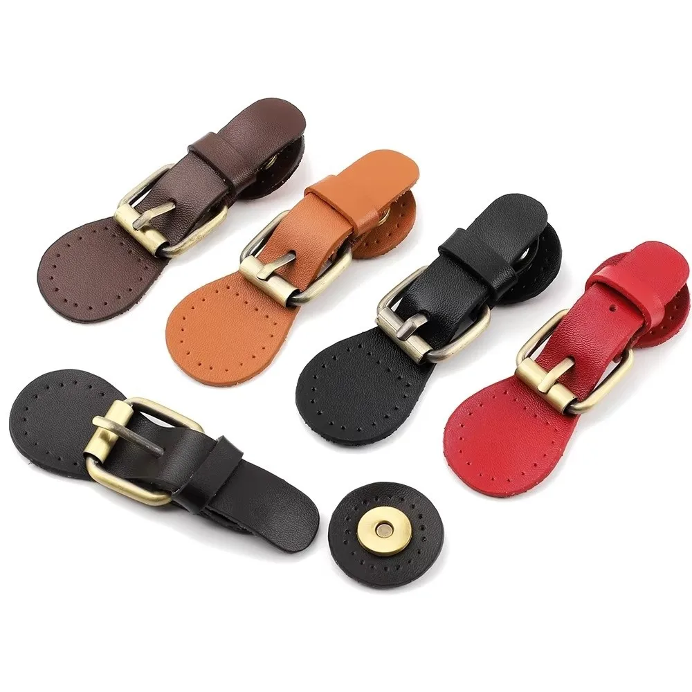 Durable Leather Snap Fasteners Metal Finish Magnetic Closure Magnetic Closures Sew on DIY Handbag Button Fasteners Home Sewing