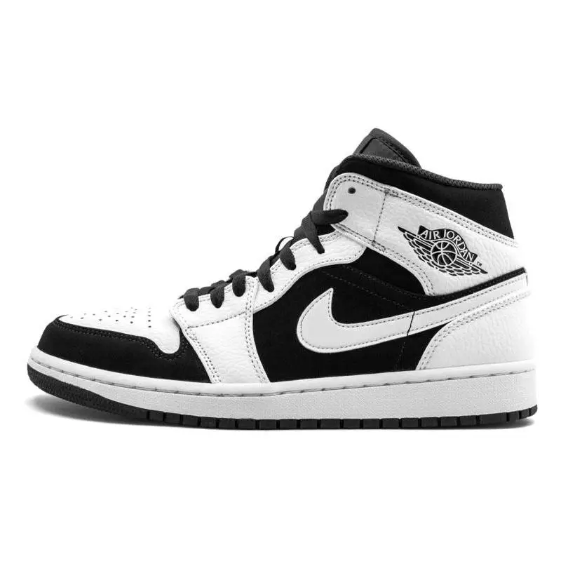 Nike Jordan 1 Mid 'White Black' Sneakers shoes 554724-113