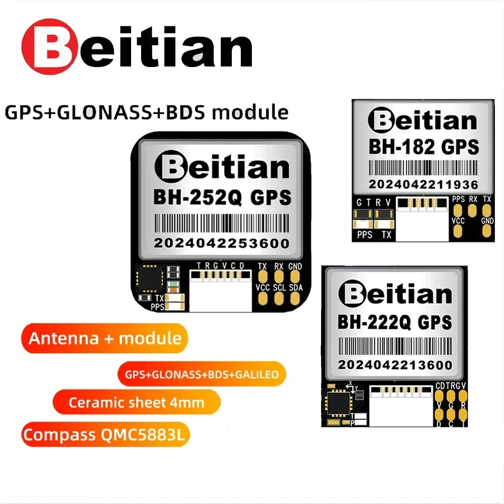 Beitian GPS Module BH-182 222Q 252Q GNSS Receiver Fixed-wing RC FPV Autopilot Return Rescue F4F7H7 Flight Drone Control Module