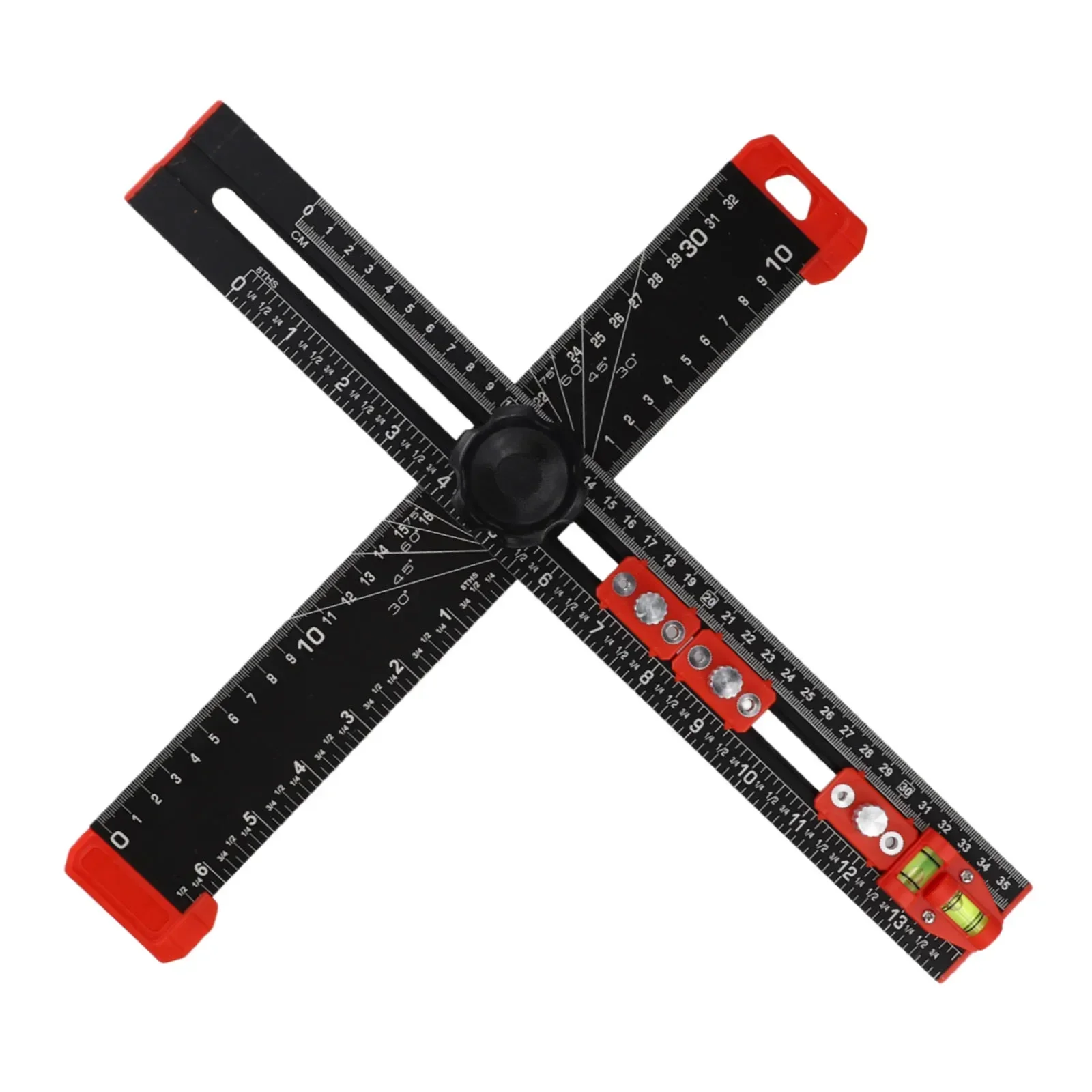 

2 In 1 Drilling Positioning Ruler Cabinet Hole Drilling Ruler Adjustable Combination Angle Ruler T-Shaped Ruler Woodworking Tool