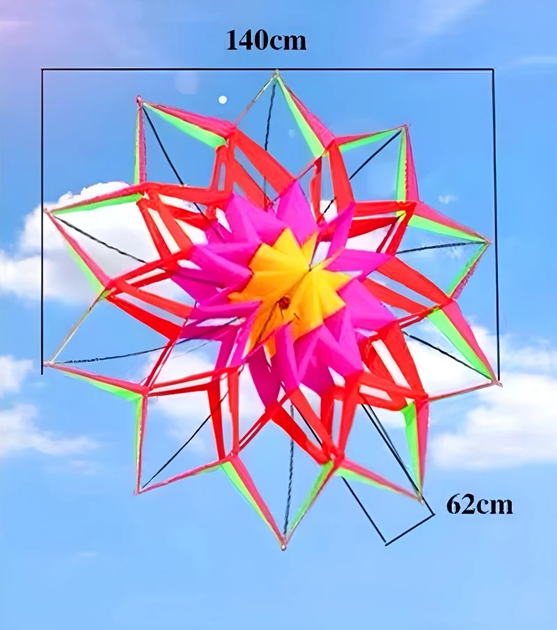 Frete grátis pipas de flores 3d voando para adultos máquina de pipa automática volantines o cometas papalotes cometas grandes windsurf