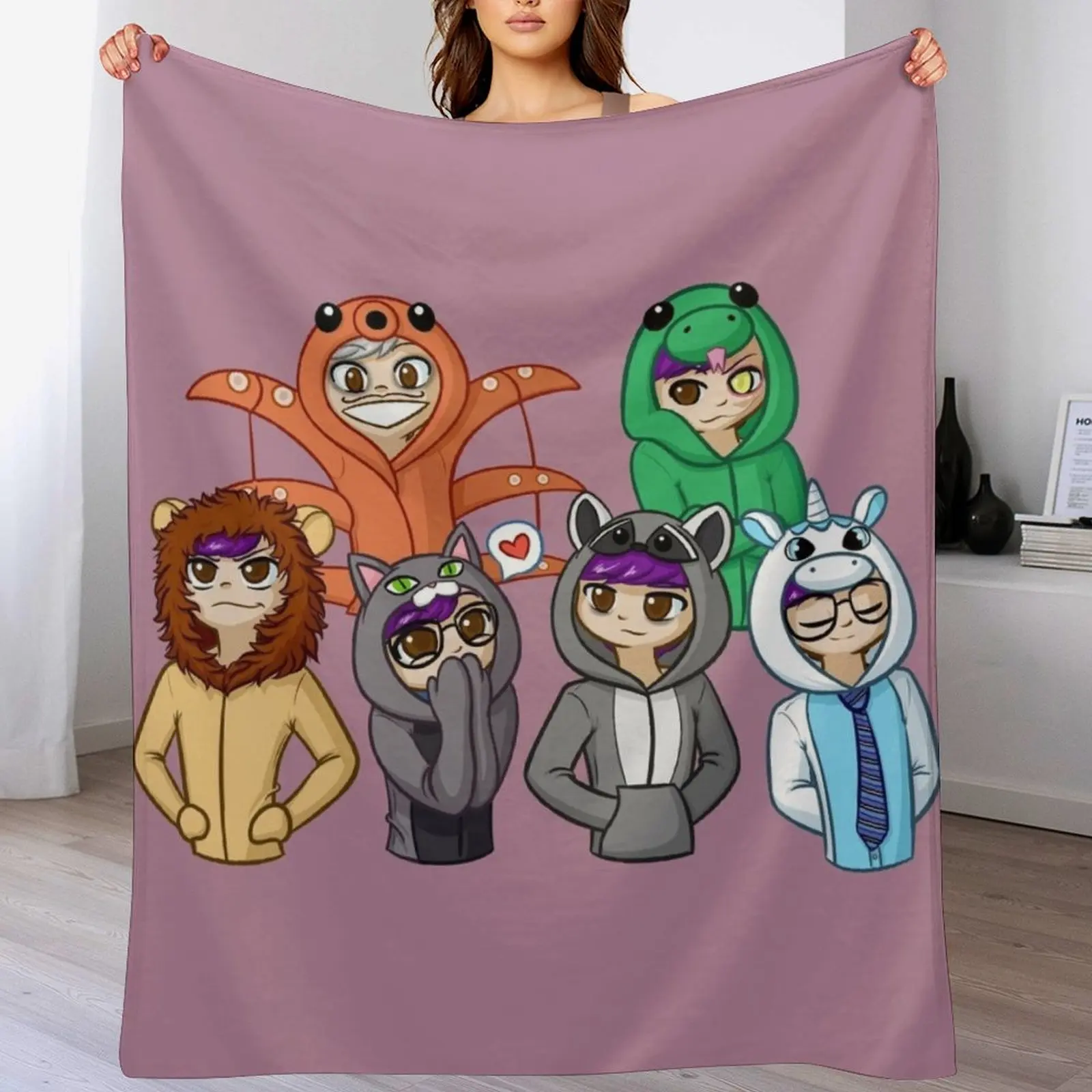 Sanders Sides Onesies - All Sides Throw Blanket Sofa Throw warm for winter for sofa Blankets