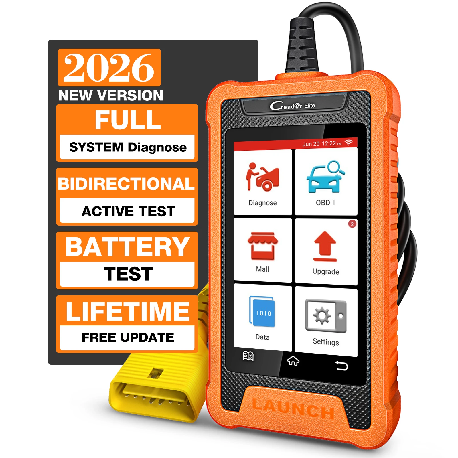 Obd2 Scanner Mileage Correction - LAUNCH X431 Creader Elite Car Diagnostic