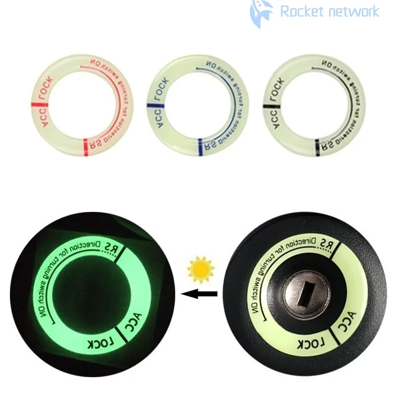 NEW Night Luminous Car Ignition Key Ring Stickers Auto for BMW F36 F32 F33 G30 F10H F07 G32 F06 F12 F13 G11 G12 F01 F02 F87