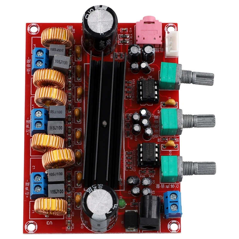 CJSD-XH-M139 Audio Amplifier Board 2X50w+100W 2.1 Channel Amplifier Modules DC 12-24V For Audio System DIY Speakers