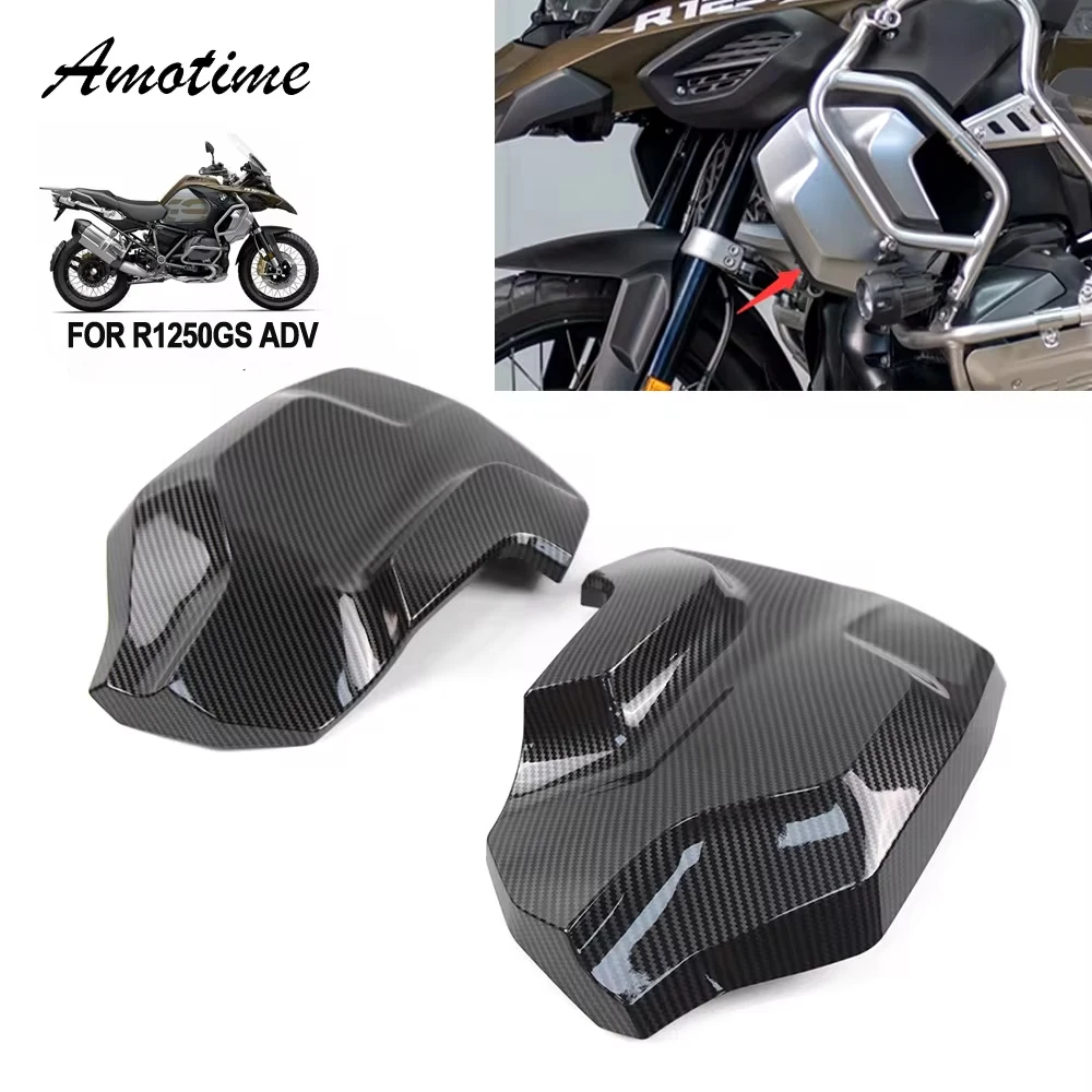 For BMW R1250 GS Adventure 2018-2023 2022 R1250GS ADV Radiator Frame Cover Motorcycle Front Radiator Guard Side Panel Fairing