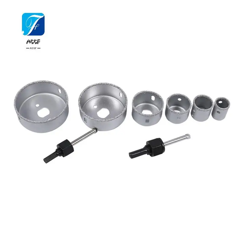 

A55F-9-комплект, набор твердосплавных кольцевых пил для частиц, набор открывателей для плитки, твердосплавный открывалка для отверстий