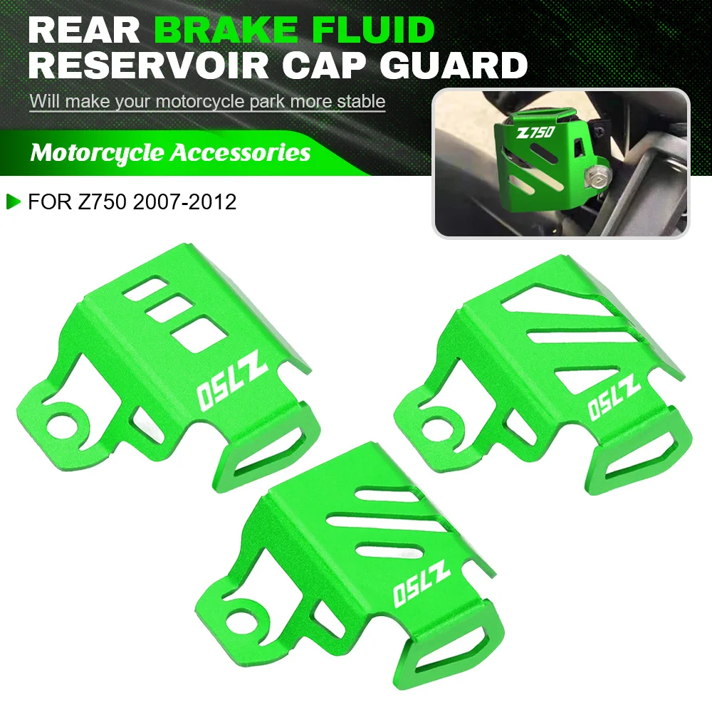 

For KAWASAKI Z750 Z 750 2007 2008 2009 2010 2011 2012 Z-750 Motoecycle CNC Rear Brake Fluid Reservoir Guard Cover Protector
