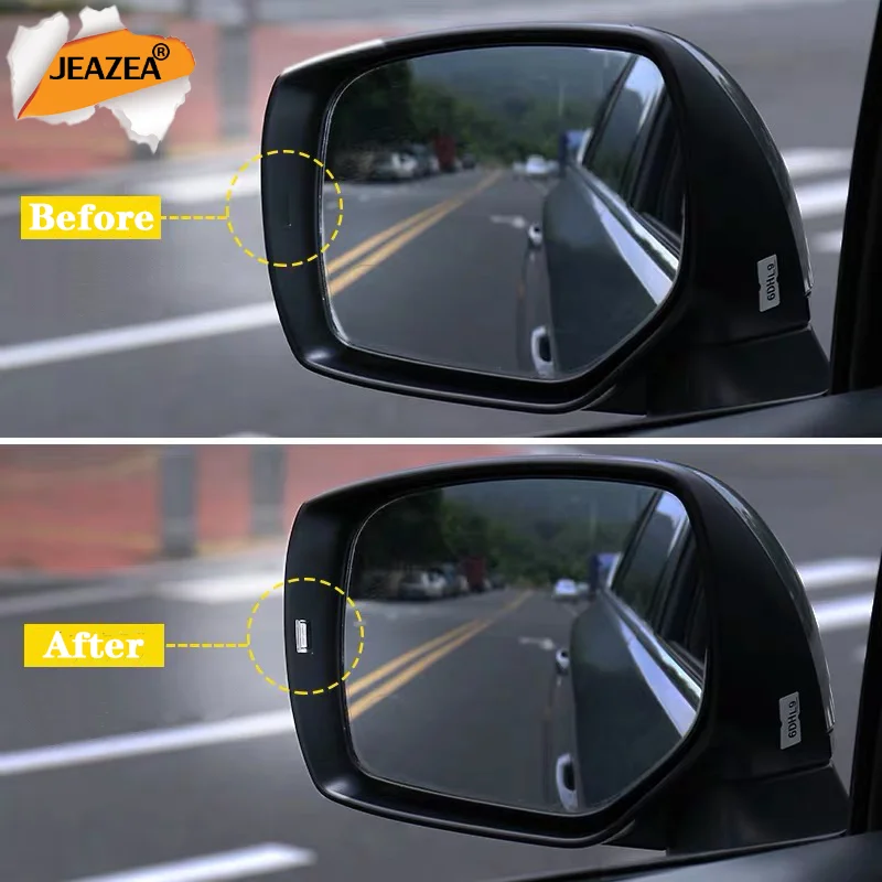 JEAZEA Clear Side Mirrors Assistant Turn Signal Light Indicators Lens For Subaru Forester XV Outback Legacy WRX LEVORG STI