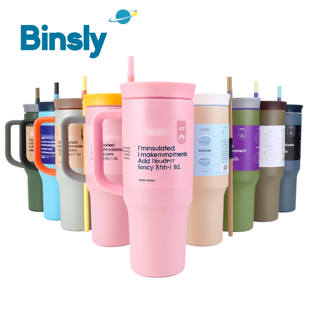 

Портативная термочашка из нержавеющей стали емкостью 40 унций, изолированная термос большой емкости, изолированный стакан с ручкой для занятий спортом на открытом воздухе