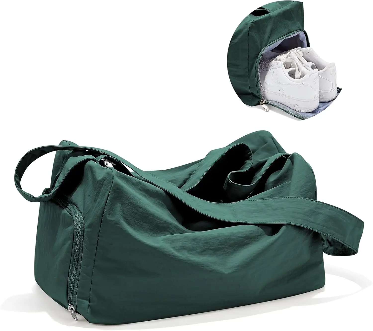 

Маленькая водонепроницаемая спортивная сумка с отделением для обуви для женщин — легкая дорожная сумка для тренировок, дорожная сумка для плавания, йоги, танцев