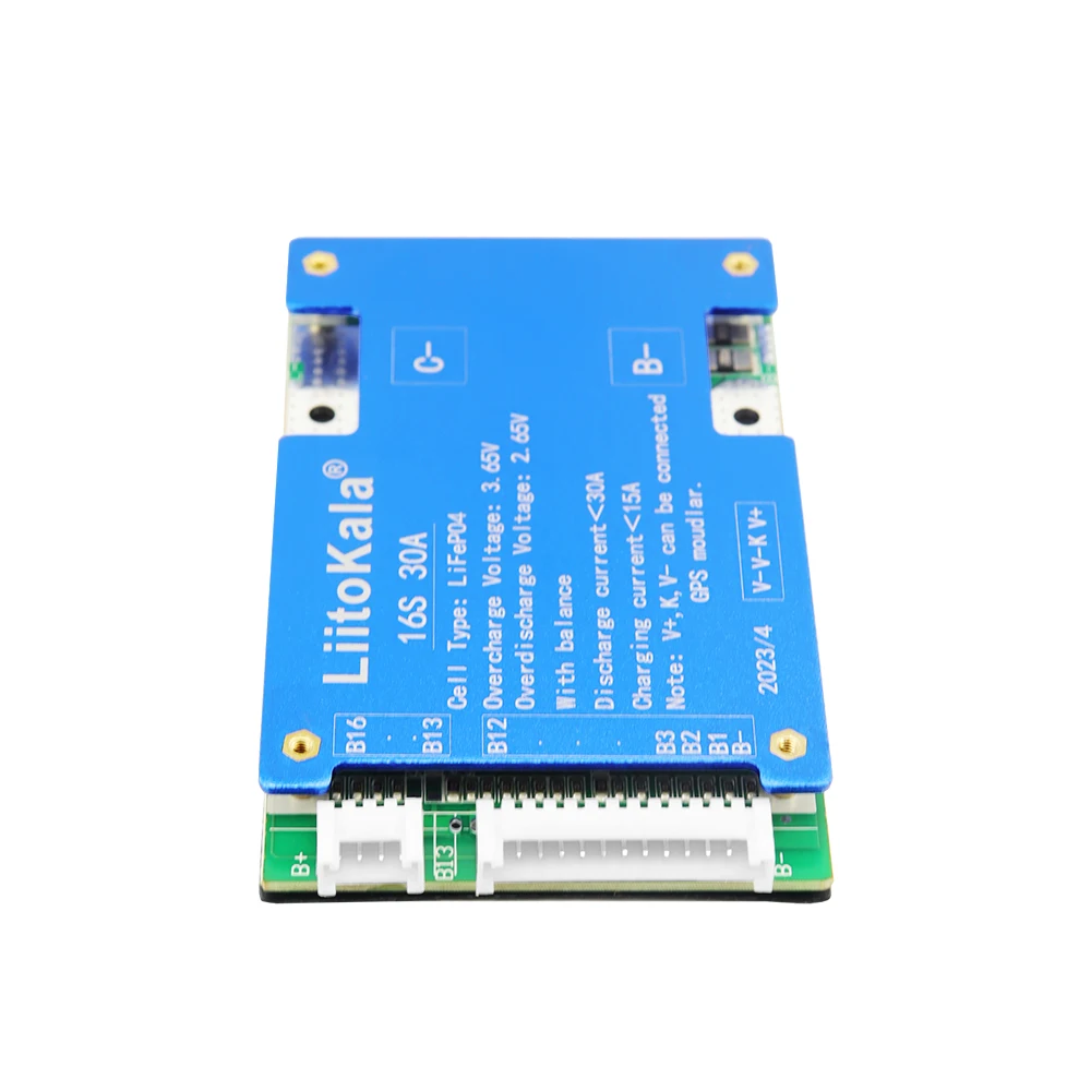 LiitoKala 16S-48V30A-BMS LiFePO4 Battery Balance Charge Board Equalizer Temperature Protection Equalizador For Escooter/Ebike