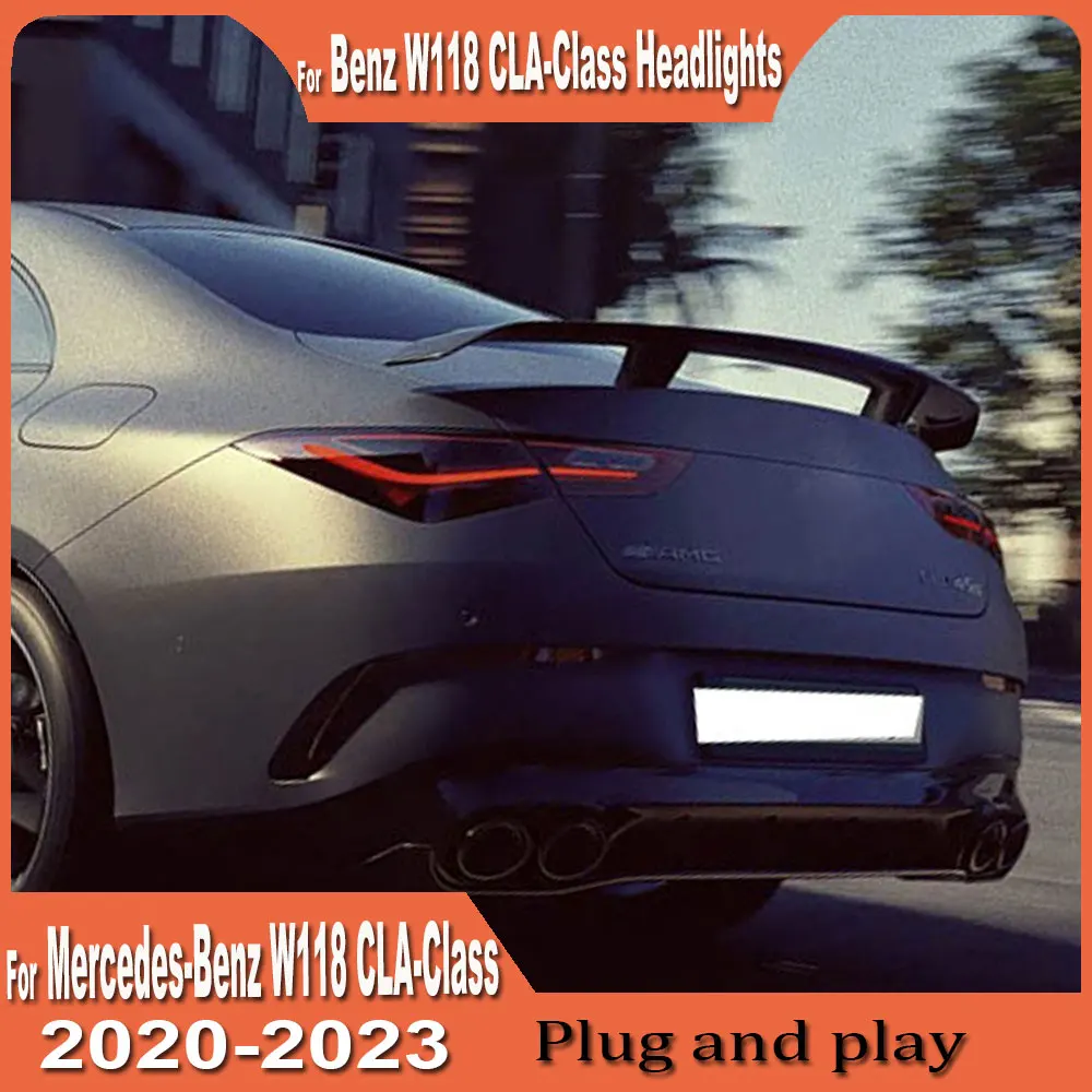 

1 Set Car LED Taillight For Mercedes-Benz W118 CLA-Class 2020-2023 Tail Light Reversing Signal Lamp Taillight Assembly