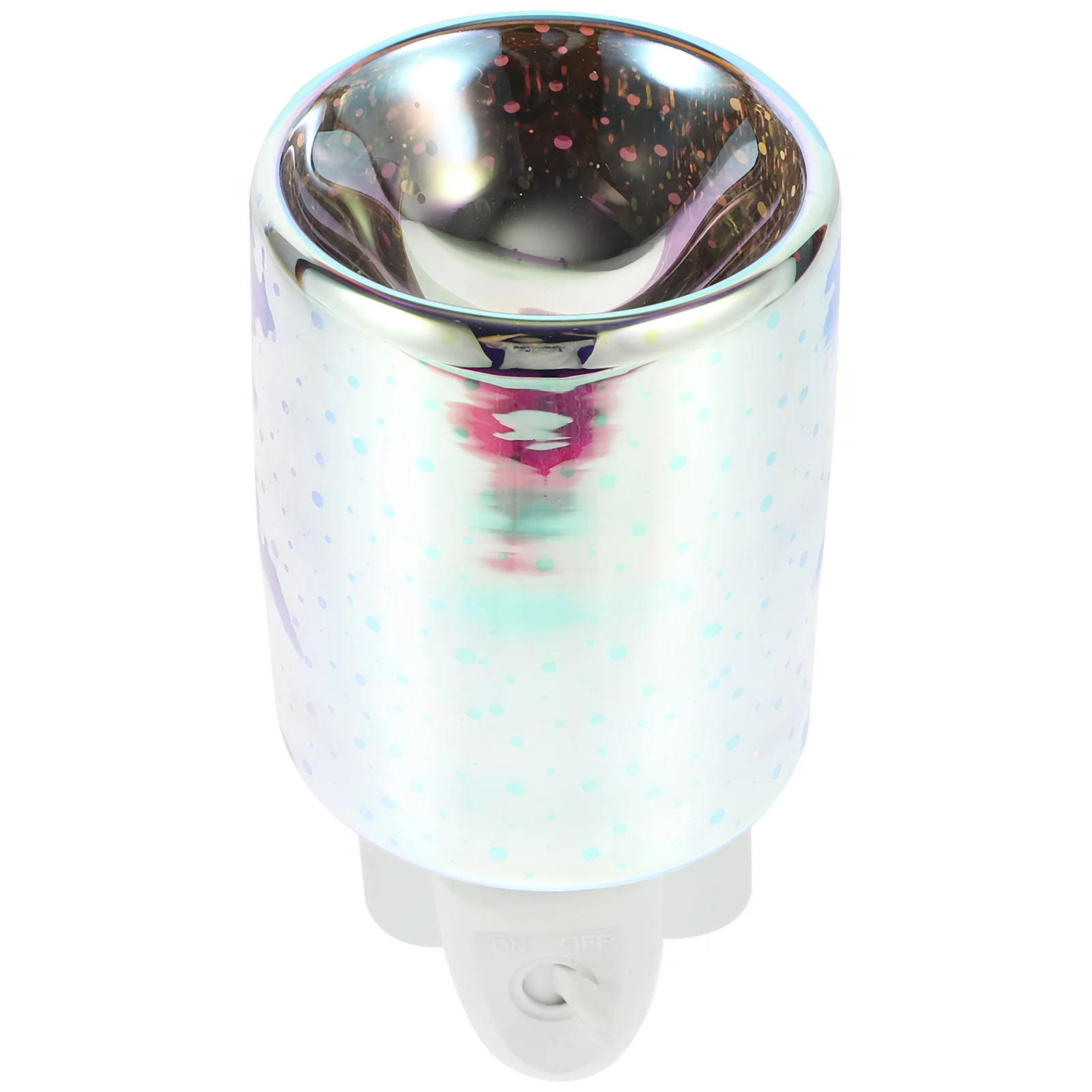 Lampu Aroma Plug-in hangat, lilin peleburan 3D kaca wangi listrik warna-warni