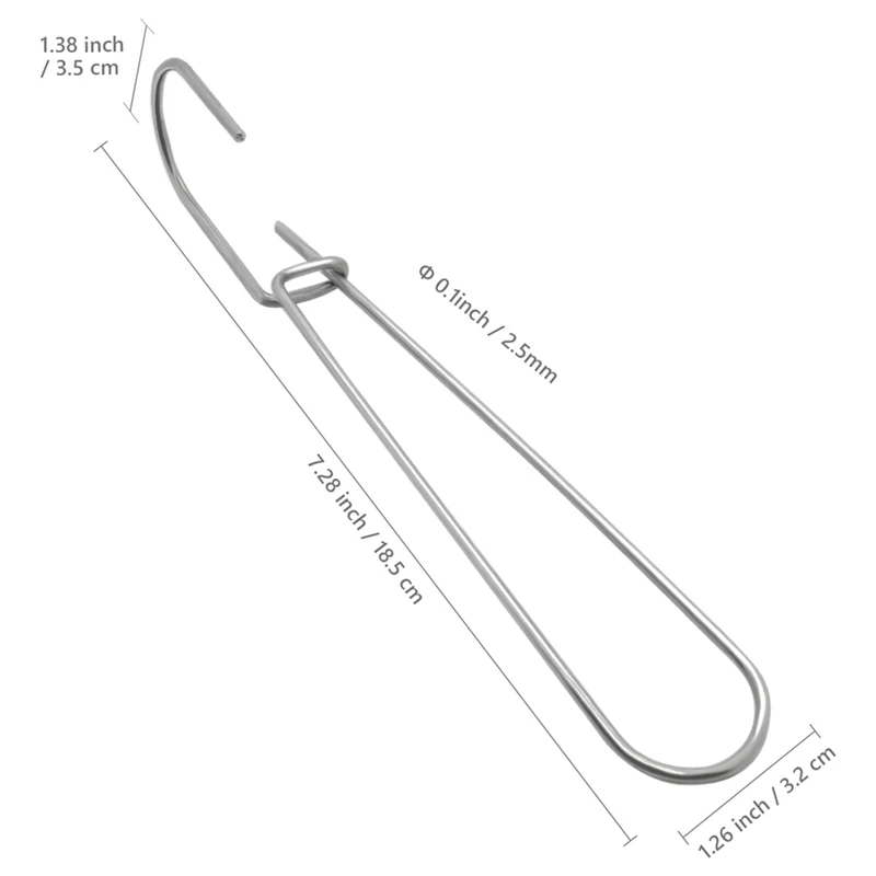 Metal Padrão Costura Ganchos, Fazendo Hanging Hanger, durável, fácil de usar, 7.3 Polegada, 24 pcs