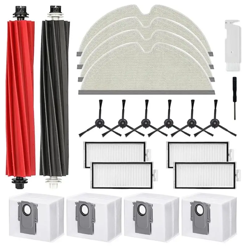 

AB42-For Roborock Q8 Max / Q8 Max +/Q5 Pro/Q5 Pro+ Vacuum Cleaner Main Side Brush Hepa Filter Mop Cloth Dust Bags Accessories