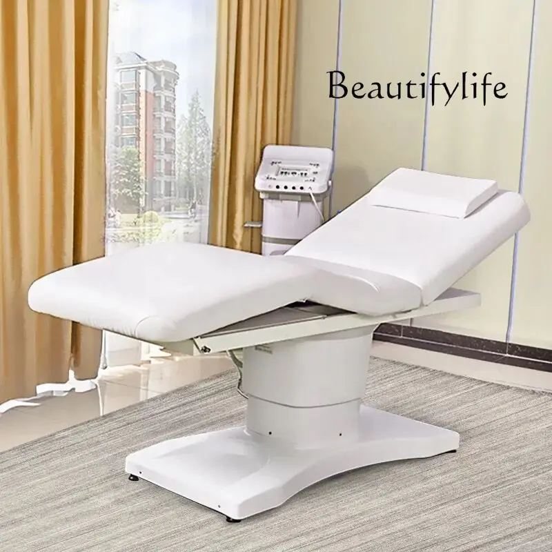 Electric Lift Beauty Care Bed Head Hole Tattoo Embroidery Eyelash Physiotherapy Massage Massage Bed Operating Bed