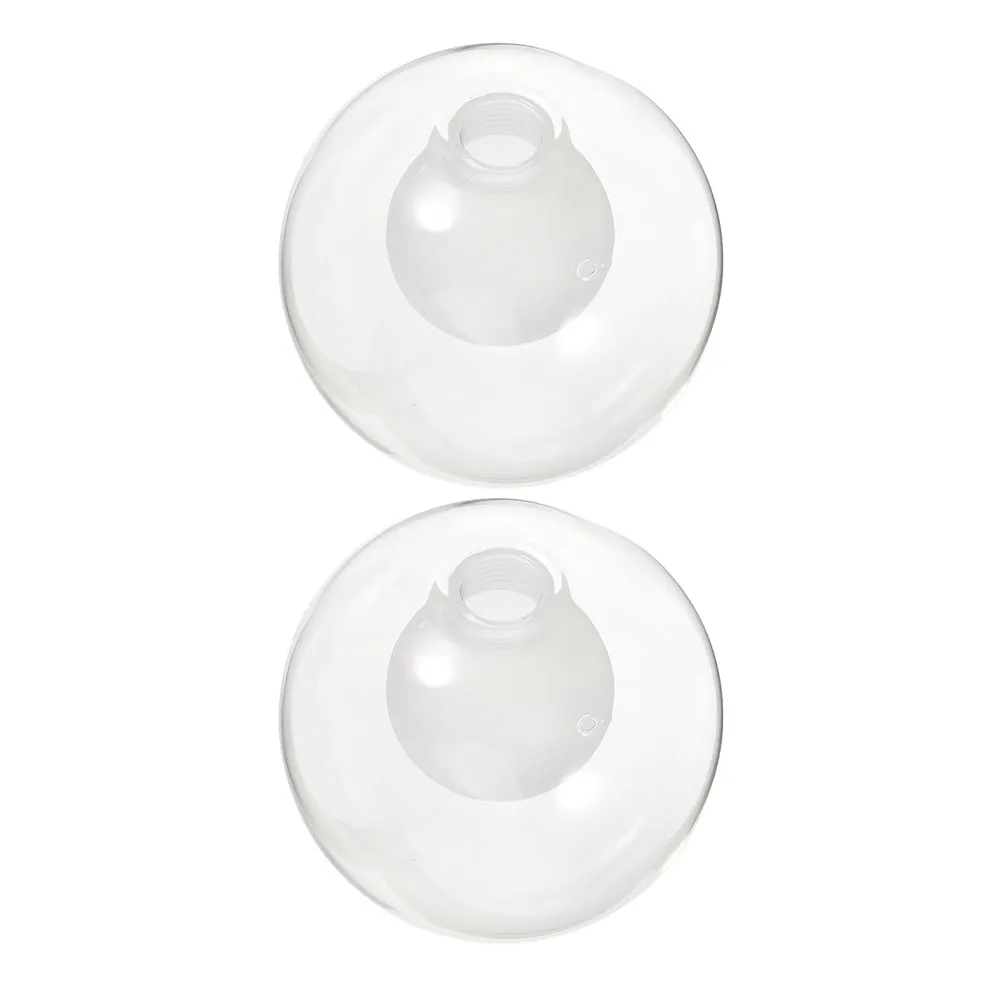 

2Pcs Elegant Milky White Glass Globe Lampshade Ceiling Light Cover Replacement Fits Standard Fixtures Modern Traditional Decor