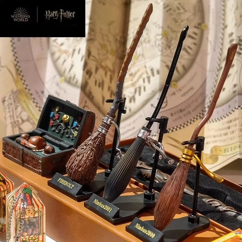 T-ARTS Hobby Gacha Hogwarts Flying Broomstick Series Nimbus 2000 Firebolt Quidditch Box Golden Snitch Gashapon Figure Model view 3