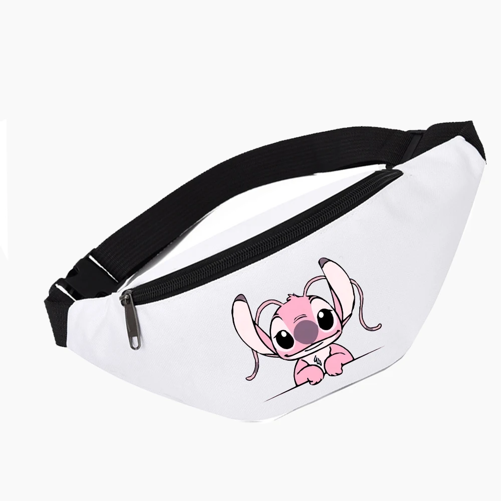 Stitchs Angel Waist Bags Disney Women Men Sport Climb Waist Bag Shoulder Crossbody Chest Bags Handbags Messenger Belt Bag Gifts