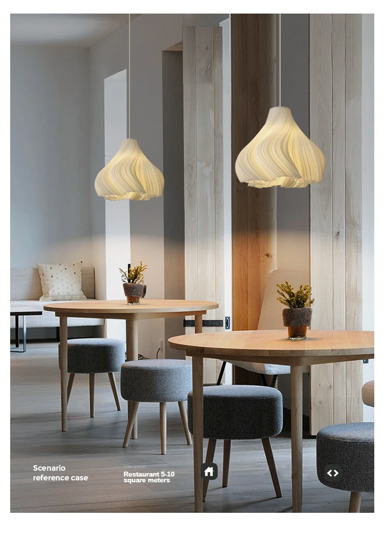 Modern Creative 3D Printing Ceiling Chandelier for living room Bedroom Bedside Restaurant Pendant Lights Dining Table Decor Lamp
