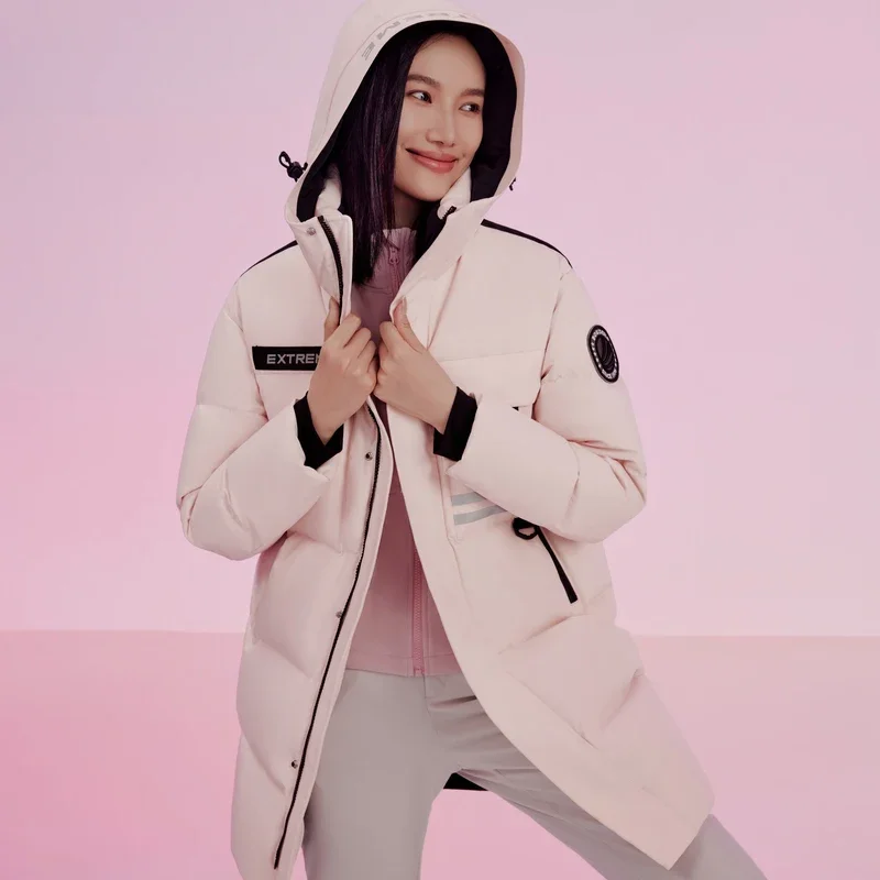 

BOSIDENG чрезвычайно холодная зима 90% куртка на гусином пуху для женщин и мужчин глубокая зимняя зимняя куртка куртка-пуховик водонепроницаемая ветрозащитная