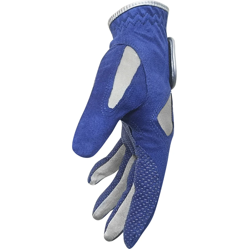 GvOvLvF 1pc Golf Gloves men Professional Breathable Blue White Soft Fabric Left Right Sports Non-slip Glove For Golfer Gift New