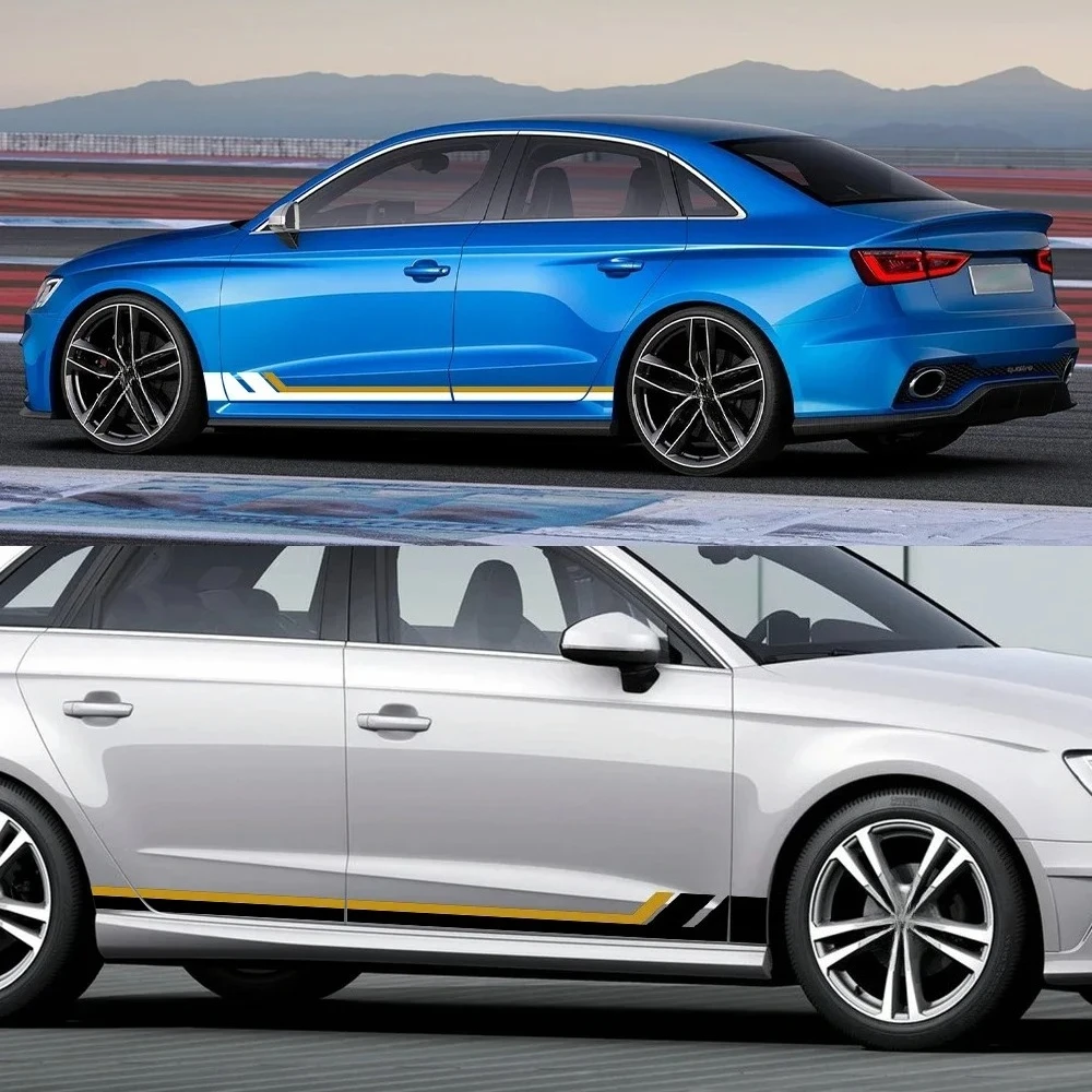 For Audi A3 8P 8V 8L 8Y Sedan S3 TFSI Sportback RS3 Limousine Car Side Door Sticker Vinyl Decal Graphics Exterior Accessories view 4