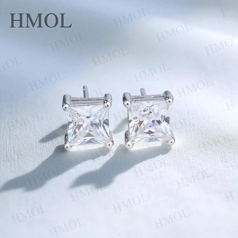 

Серьги серии Geometric, 5, стили минимализма, созданные из муассанита, подходят для женщин, которые можно носить на вечеринках.