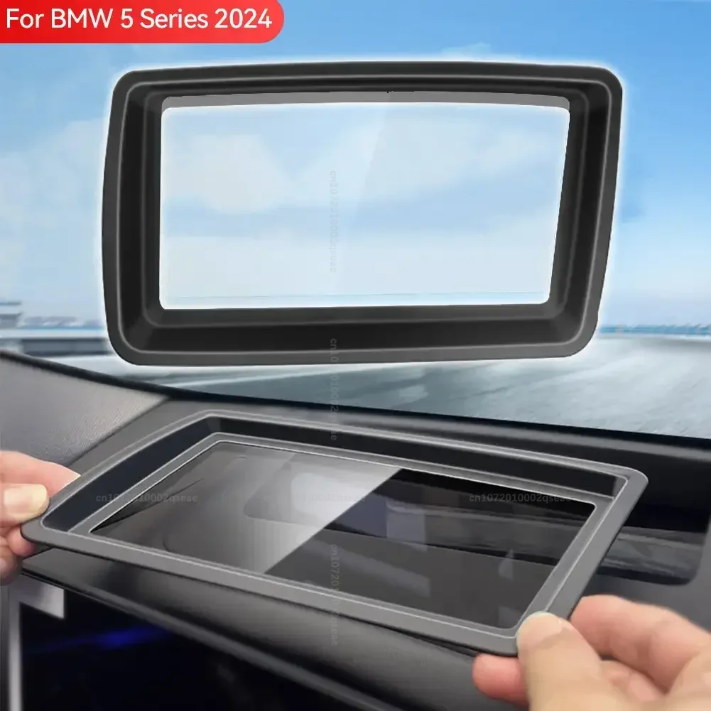 سيارة Hud عرض الغطاء الواقي HD الزجاج المقسى المضادة للانعكاس رئيس يصل عرض حامي لسيارات BMW 5 سلسلة i5 G60 2024