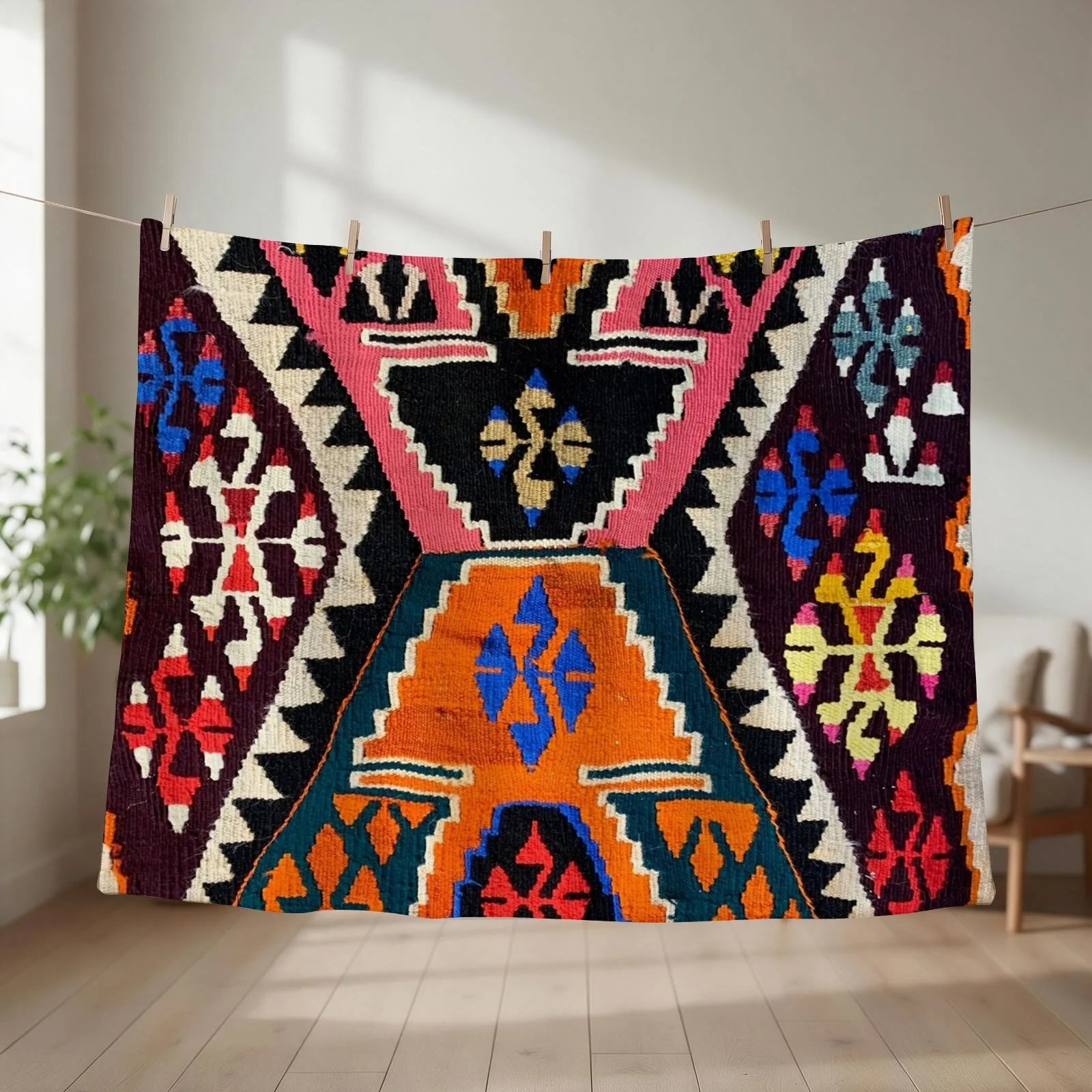 New Decorative Kilim, Navaho Weave, Woven Textile Throw Blanket blankets and throws Shaggy Flannels Blankets For Bed Blankets