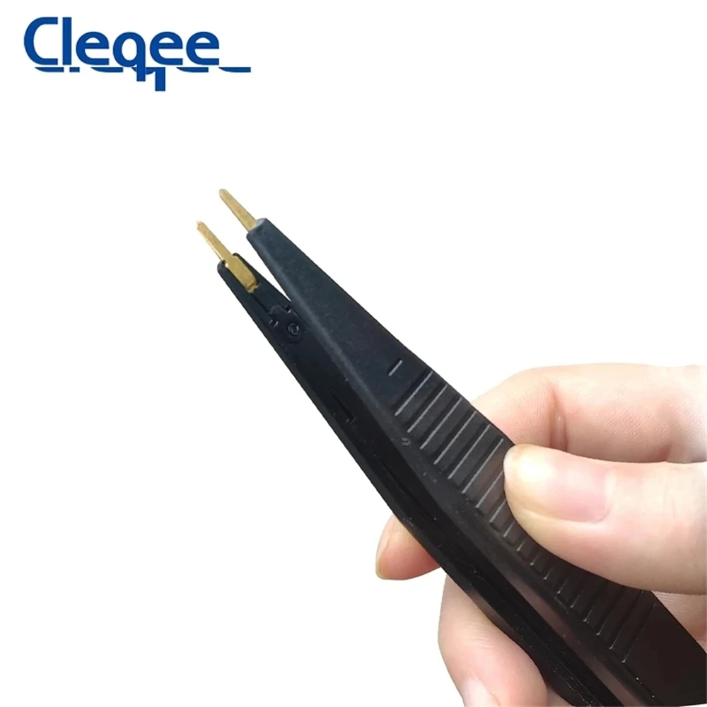 Cleqee P1510 SMD Chip component LCR testing tool Multimeter tester meter Pen probe lead tweezers