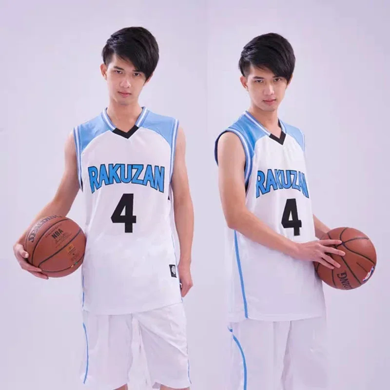 Anime Kuroko no Basket Basuke Cosplay Rakuzan School Uniform 4 6 Akashi Seijuro Basketball Jersey Sportswear T-shirt Costume Set