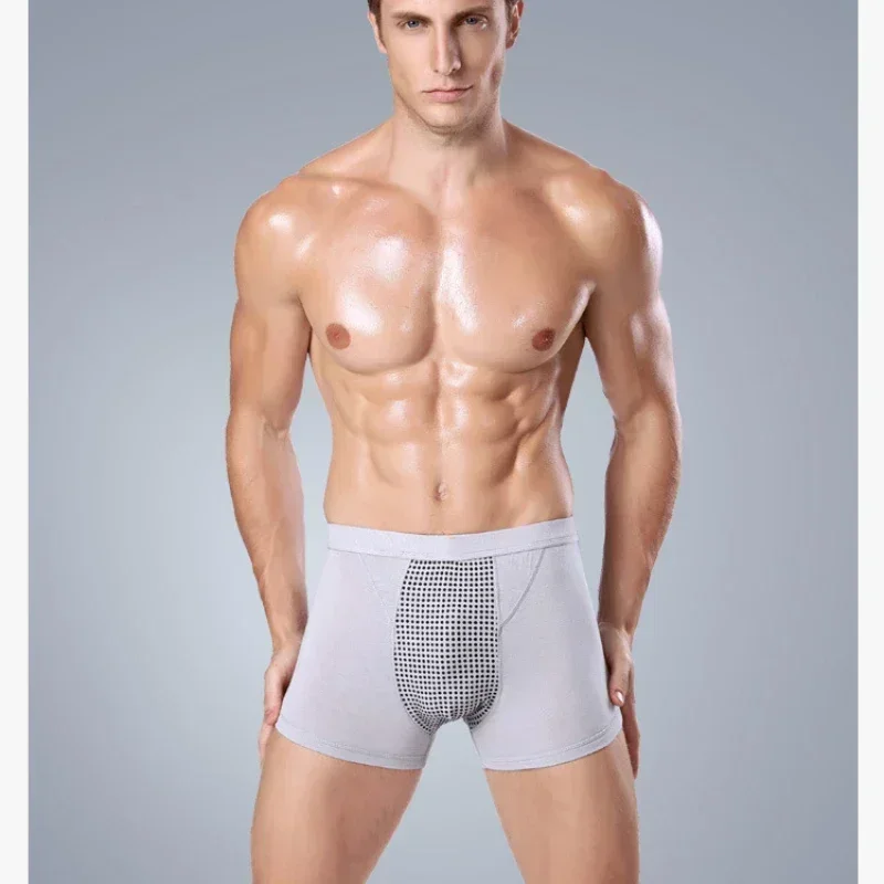 Men's Physiological Underwear Men Enlargement Underpants Health Boxer Shorts Tourmaline Prostate Magnetic Therapy