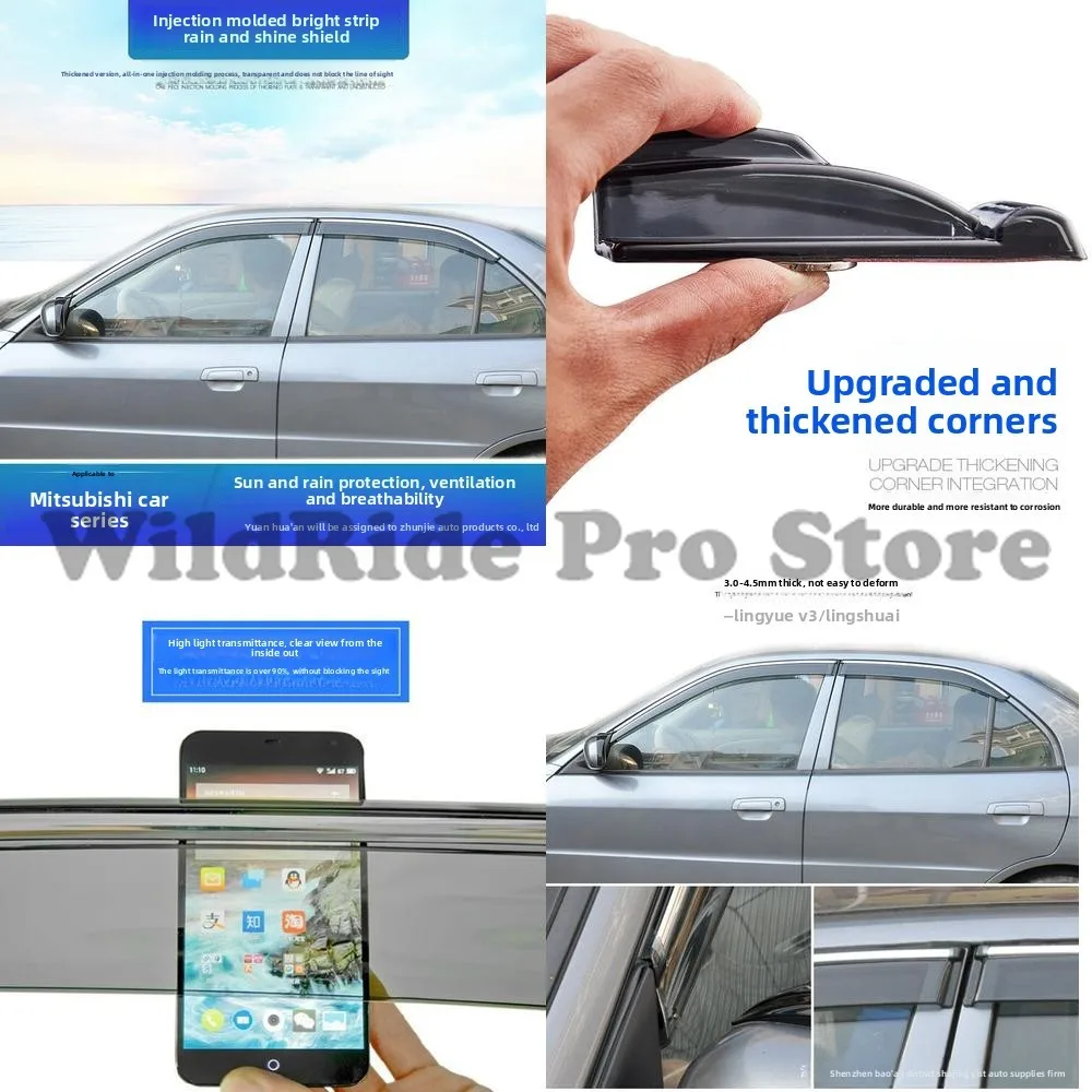 

1 set Rain Visors Suitable for Lingyue V3 Lingzhi V5 Lingshi V6 Lingshuai Lancer Modification Accessories Window Rain Deflecto