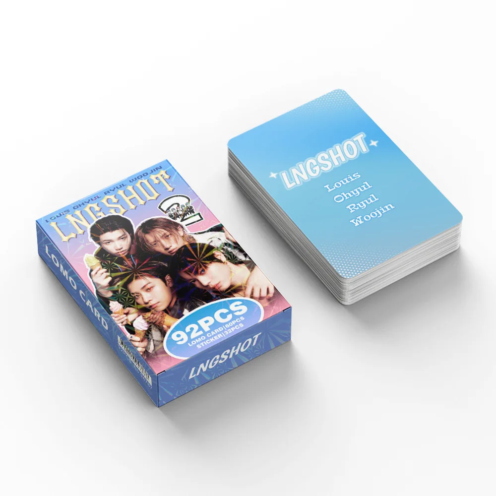 92 Small Cards K-Pop Group Photo Cards, Celebrity Stickers, Lobster LOMO Cards, Fan Collectible Cards, Gift
