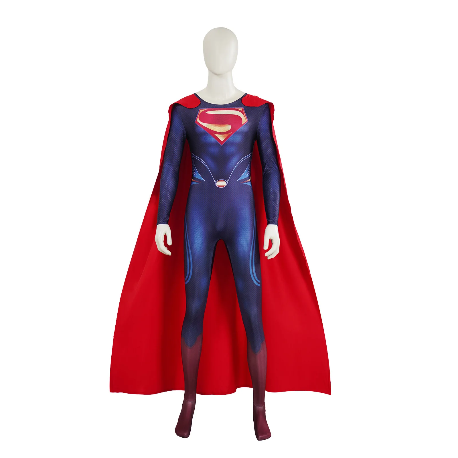 

Halloween Costume Cosplay Costume Krypton Superman Man Of Steel Tight One-piece Suit Set Cosplay Costume