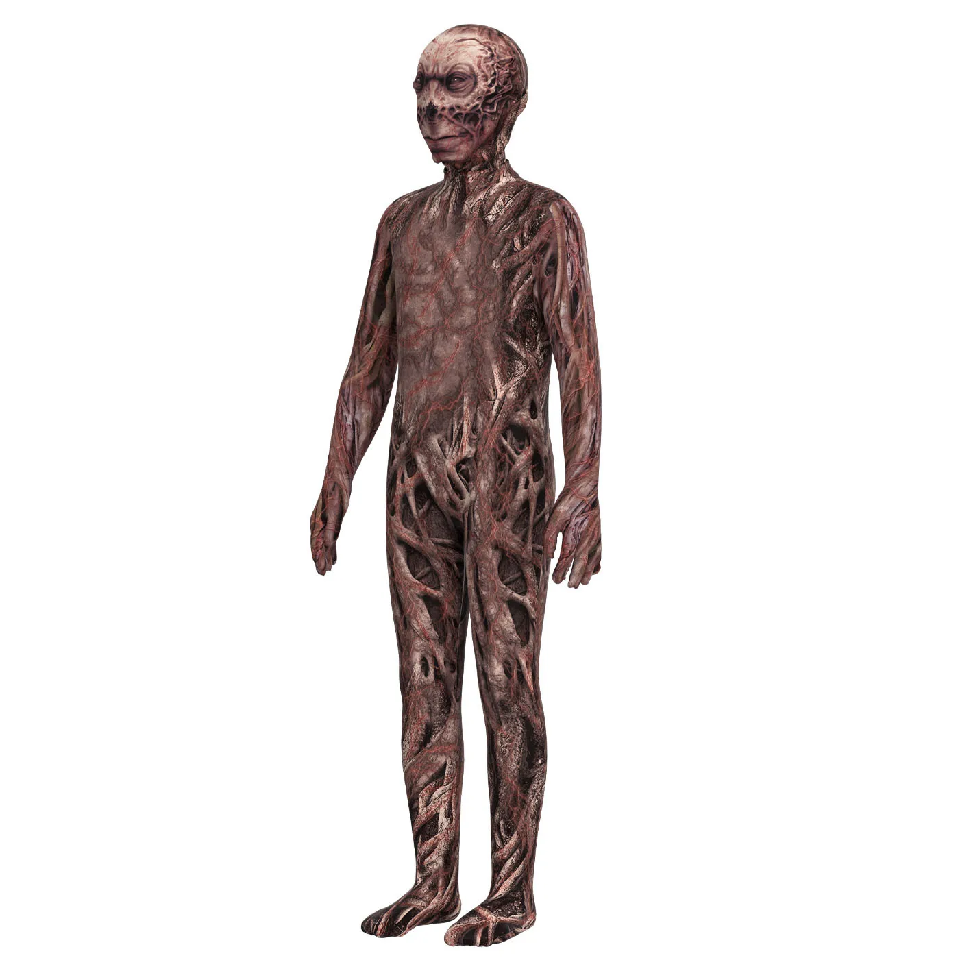 

Stranger Season 4 Vecna Skeleton Living Dead Zombie Costume Cosplay Adult Swamp Bloody Skull Monster Purim Carnival Party Deluxe