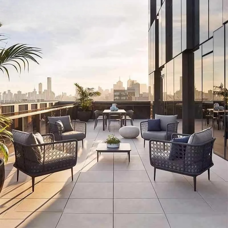 

Outdoor courtyard Garden Villa Balcony Leisure area Open-air waterproof cafe Reception room Rattan rope weaving