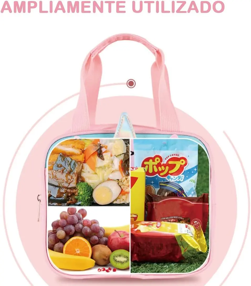 Portable Insulated Thermal Picnic Food Lunch Bag Box Cartoon Tote Food Fresh Cooler Bags Pouch For Women Girl Kids Children Gift