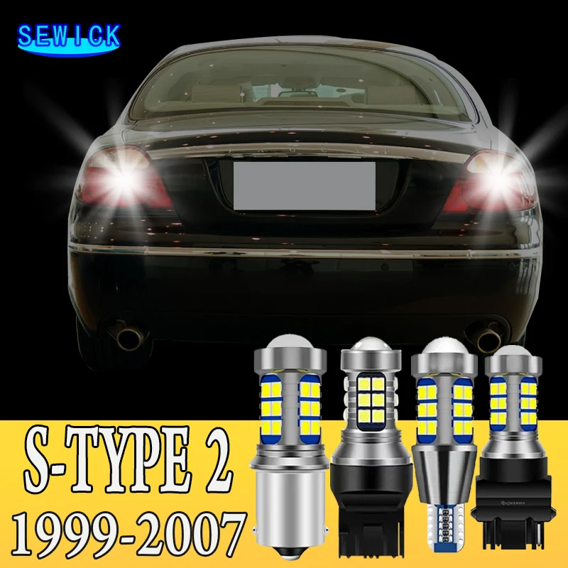 2pcs LED Reverse Light Backup Bulb Accessories For Jaguar S-TYPE S TYPE 2 1999-2007 2000 2001 2002 2003 2004 2005 2006