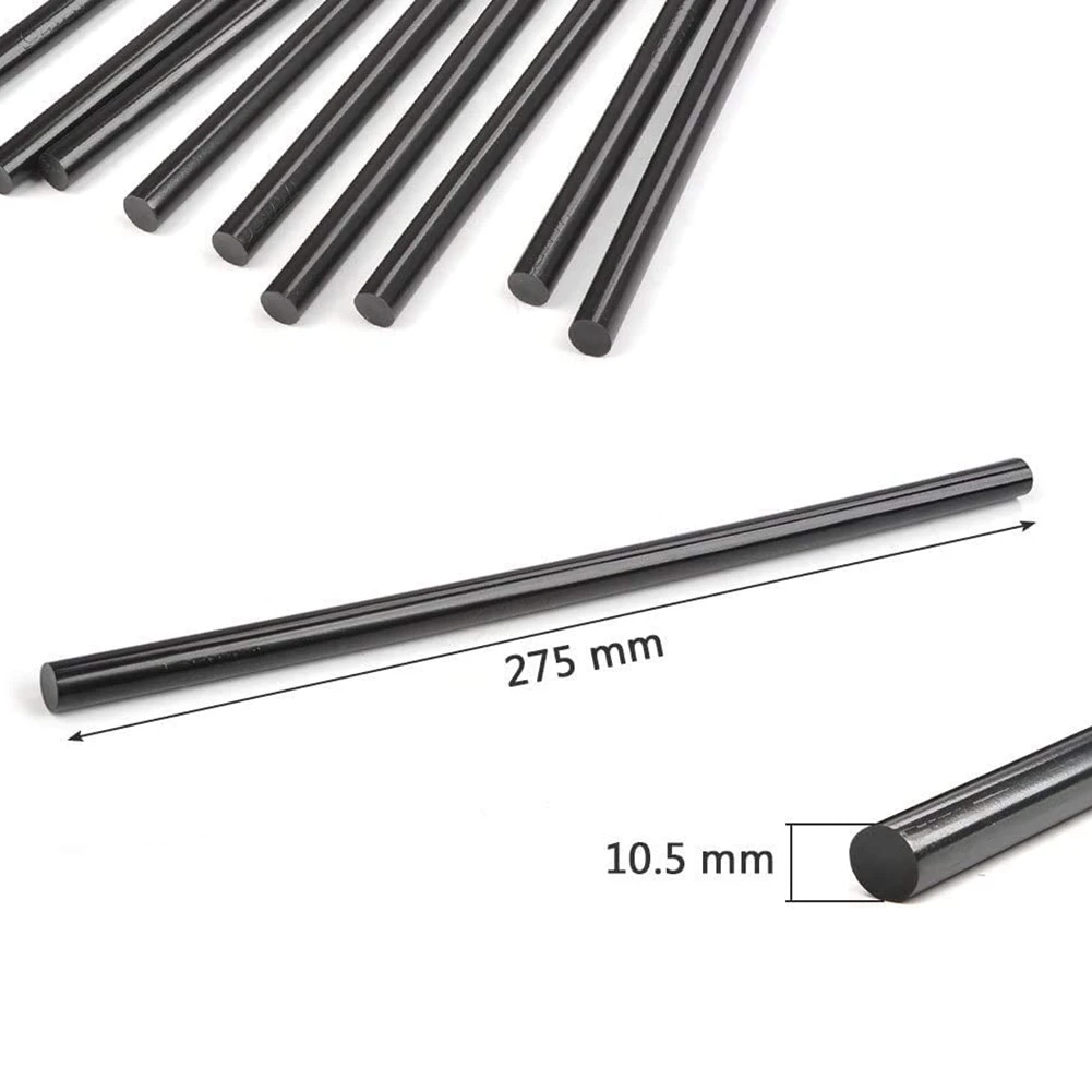 Imagem -03 - Black Hot Glue Sticks para Reparação Car Body Dent Glue Sticks Removedor de Dent Faça Você Mesmo Artesanato Projetos 270x11 mm 15 Pcs