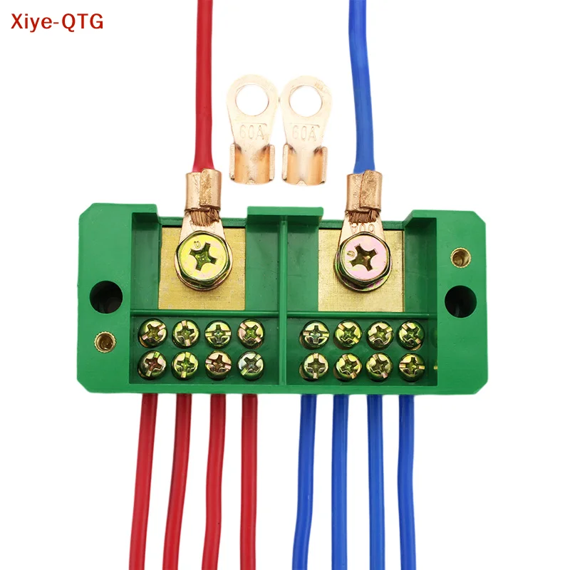 Hot！Hot sale Wire Terminal Box Single Phase 2-IN 6/8-OUT FJ6/JHD Household Wire Connector Terminal Block