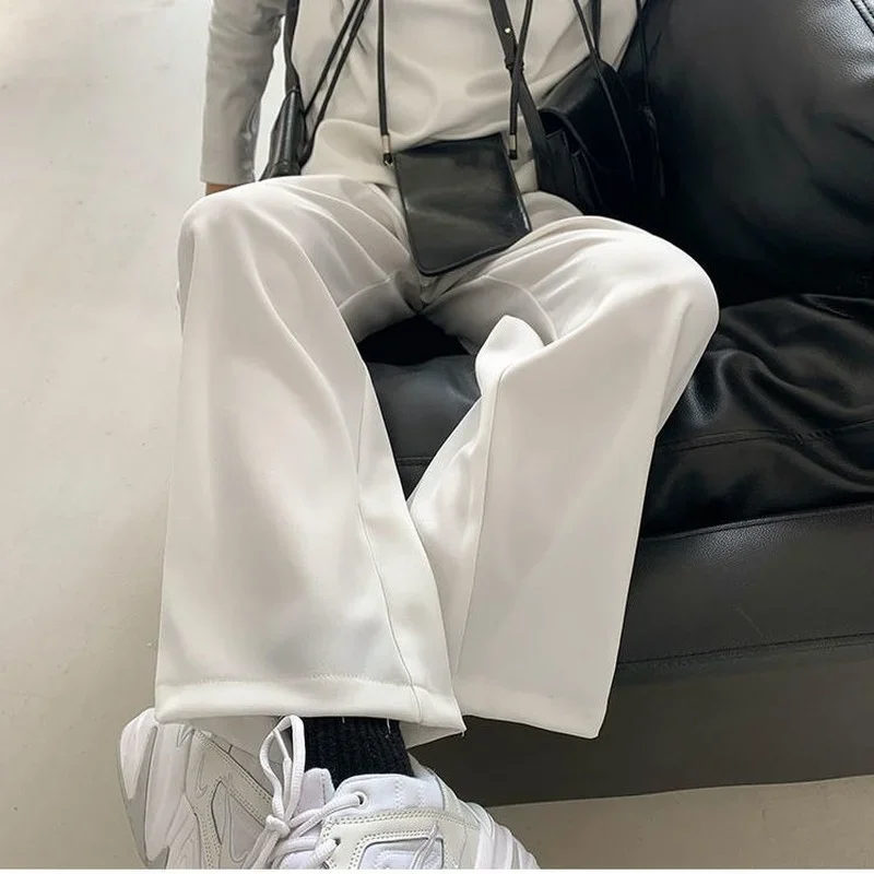 

Крутые брюки унисекс, женские летние свободные брюки до щиколотки для отдыха, офисные универсальные широкие брюки Mujer, новые стильные однотонные брюки на молнии для новинок Ins