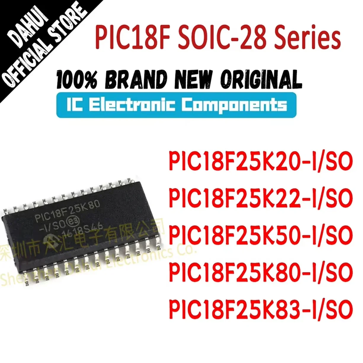 

PIC18F25K20-I/SO PIC18F25K22 PIC18F25K50 PIC18F25K80 PIC18F25K83 PIC IC MCU Chip SOIC-28 In Stock 100% Brand New Origin