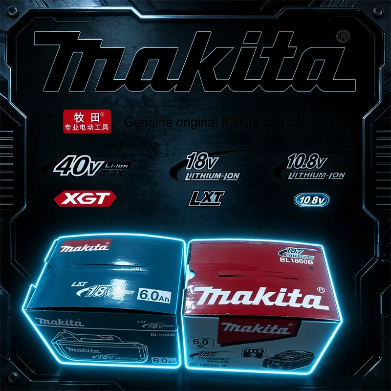 

Original 18V Makita 6.0A BL1860 Li-ion Battery For 18V Makita Replacemen DHW180 DTW700 DTD173 DGA404 DHG181 Tool Lithium Battery